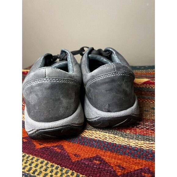 KEEN Women's Black Gray Leather Lace-Up Presidio Oxfords Sneaker Sz 9 - Picture 4 of 8